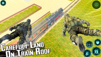 Military Train Shooting Game: Euro Train Simulator syot layar 1