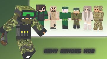 Piel uniforme militar para Minecraft Poster