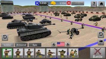 WW2 Battle Simulator ảnh chụp màn hình 1