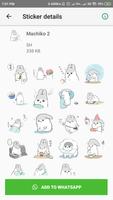 Rabbit Bunny Stickers - WAStickerApps screenshot 2