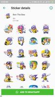 Bee Stickers for Chat - WAStickerApps capture d'écran 3