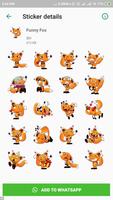 Fox Stickers for Chat - WAStickerApps capture d'écran 3