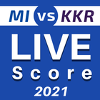 MI vs KKR T20 Live Score 2021 - Match Scorecard icône