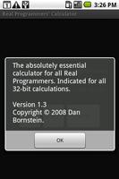 Real Programmers’ Calculator captura de pantalla 1