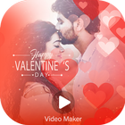 Valentine's day Video Maker Photo Effect wid Music icône