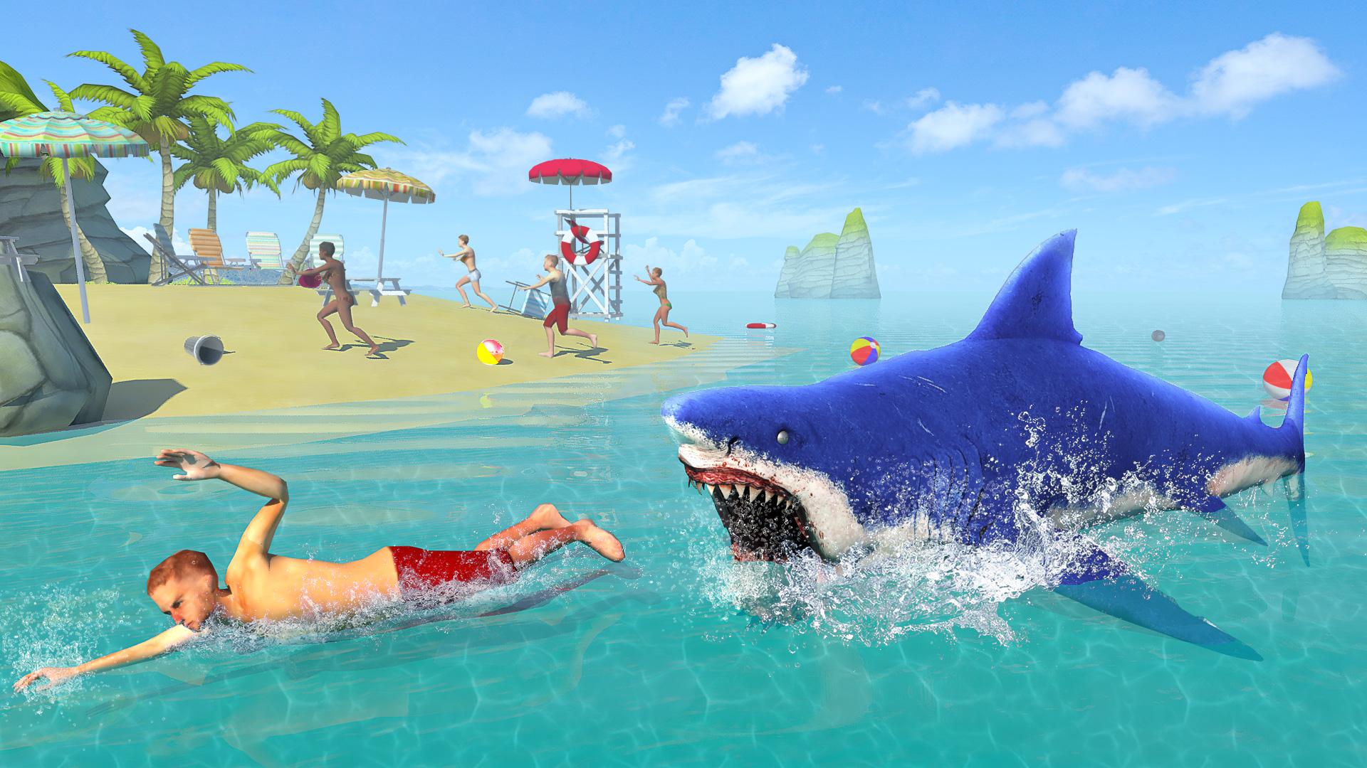 Hungry Shark Attack Simulator New Hunting Game For Android Apk Download - jelly playing roblox shark attack with jelly
