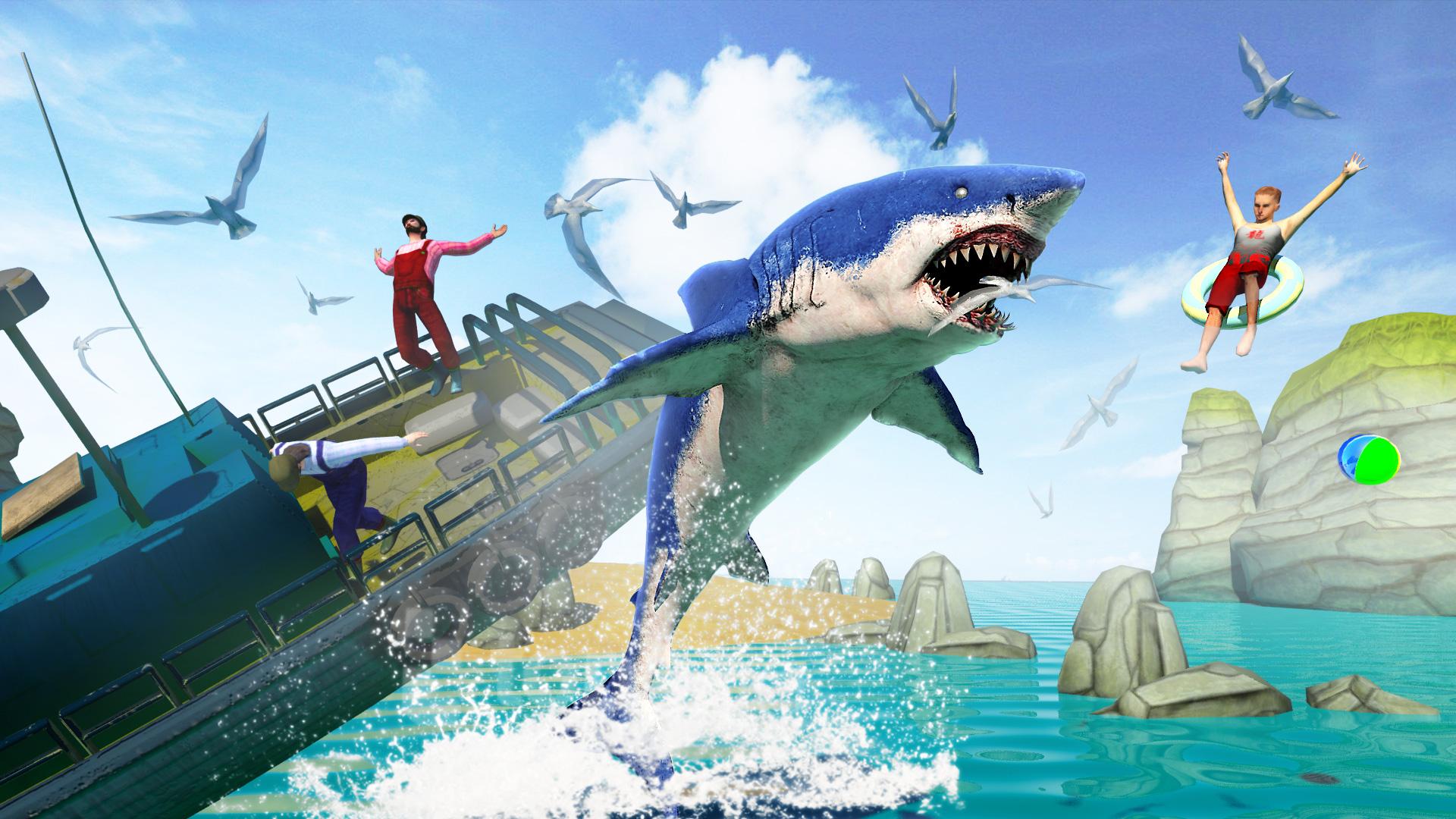 Hungry Shark Attack Simulator New Hunting Game For Android Apk Download - jelly playing roblox shark attack with jelly