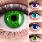 Cambiador de color de ojos icono