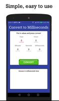Convert to milliseconds poster