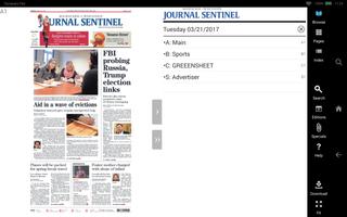 برنامه‌نما Journal Sentinel eNewspaper عکس از صفحه