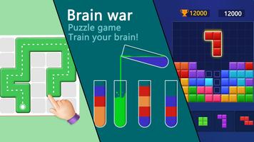Brain war - puzzle game Affiche