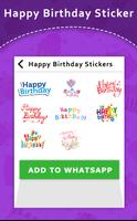 Happy Birthday Sticker स्क्रीनशॉट 1