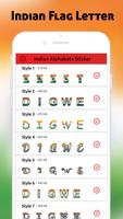Indian Flag letter Sticker- WAStickerApps 截圖 1