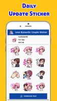 Love romantic kiss couple sticker - WAStickerApps स्क्रीनशॉट 2