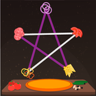 Pizza Toppings : 1 Line Puzzle أيقونة