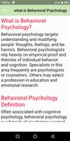 Behavioral Psychology capture d'écran 2