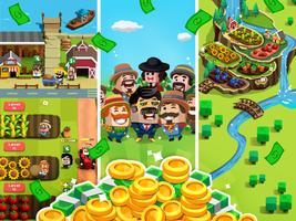 Idle Farm Tycoon - Farming Business Money Game постер