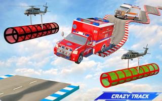 Ambulance Mega Ramp: Car Games capture d'écran 3