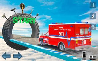 Ambulance Mega Ramp: Car Games Affiche