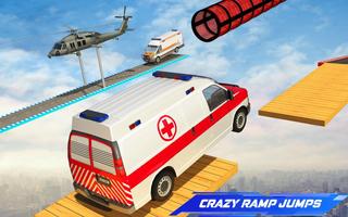 Ambulance Mega Ramp: Car Games capture d'écran 2