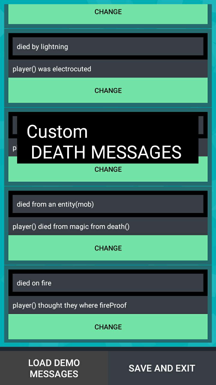 Minedit For Android Apk Download - custom death messages roblox