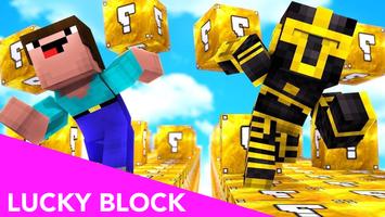 Lucky Block Mod for Minecraft постер