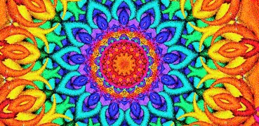 Adult Glitter Mandala Color By Number Sandbox Page