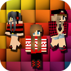 Girls Skins for Minecraft PE icône