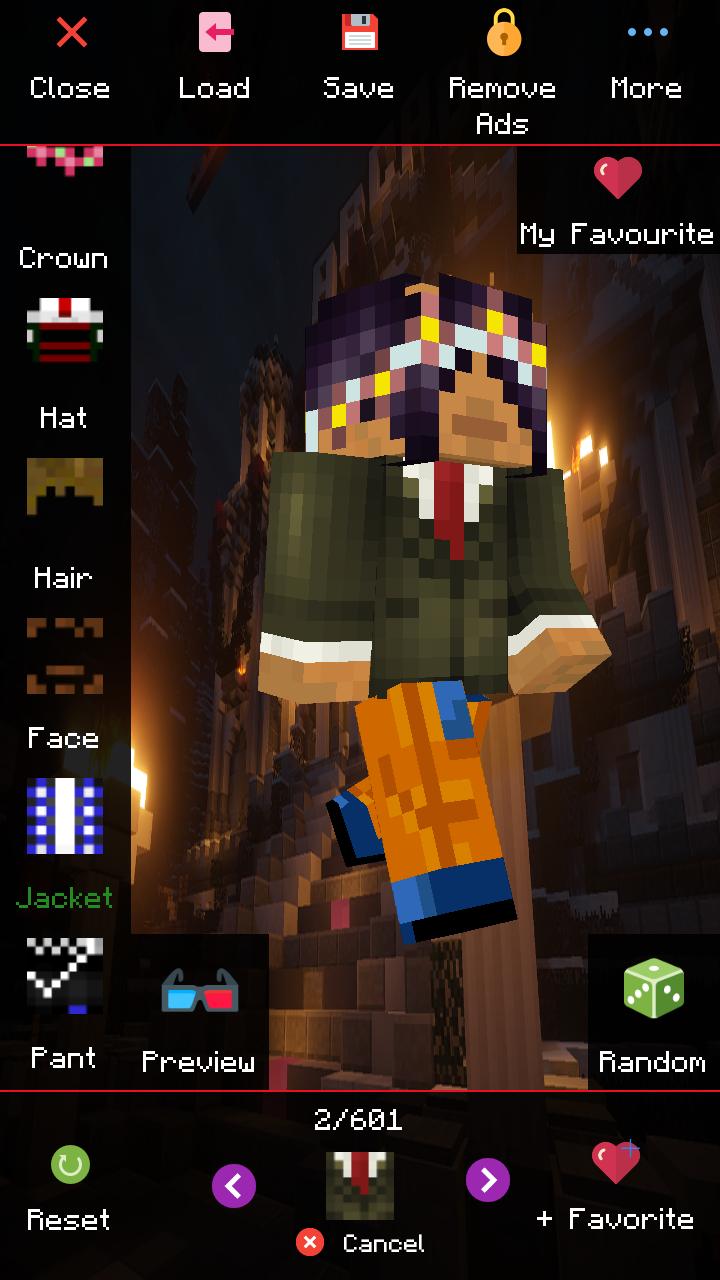 برنامه Custom Skin Creator Minecraft - دانلود