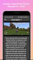 Avengers Superheroes Mod for Minecraft PE - MCPE ảnh chụp màn hình 3