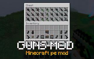 Gun Mod for Minecraft MCPE 포스터