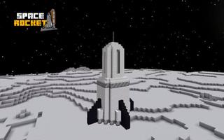 Space Rocket Mod for Minecraft plakat