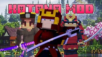 Katana Sword Mod for Minecraft Affiche