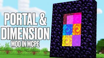 Portal & Dimension MOD in MCPE Cartaz