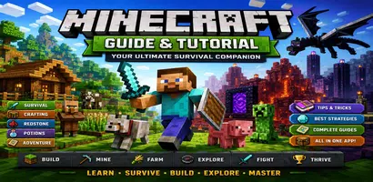 Minecrafting Guide andTutorial poster