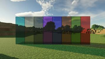 Connected Glass Minecraft Mod Affiche