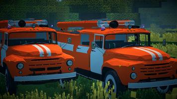 Truck Car Drive Minecraft Mod captura de pantalla 1
