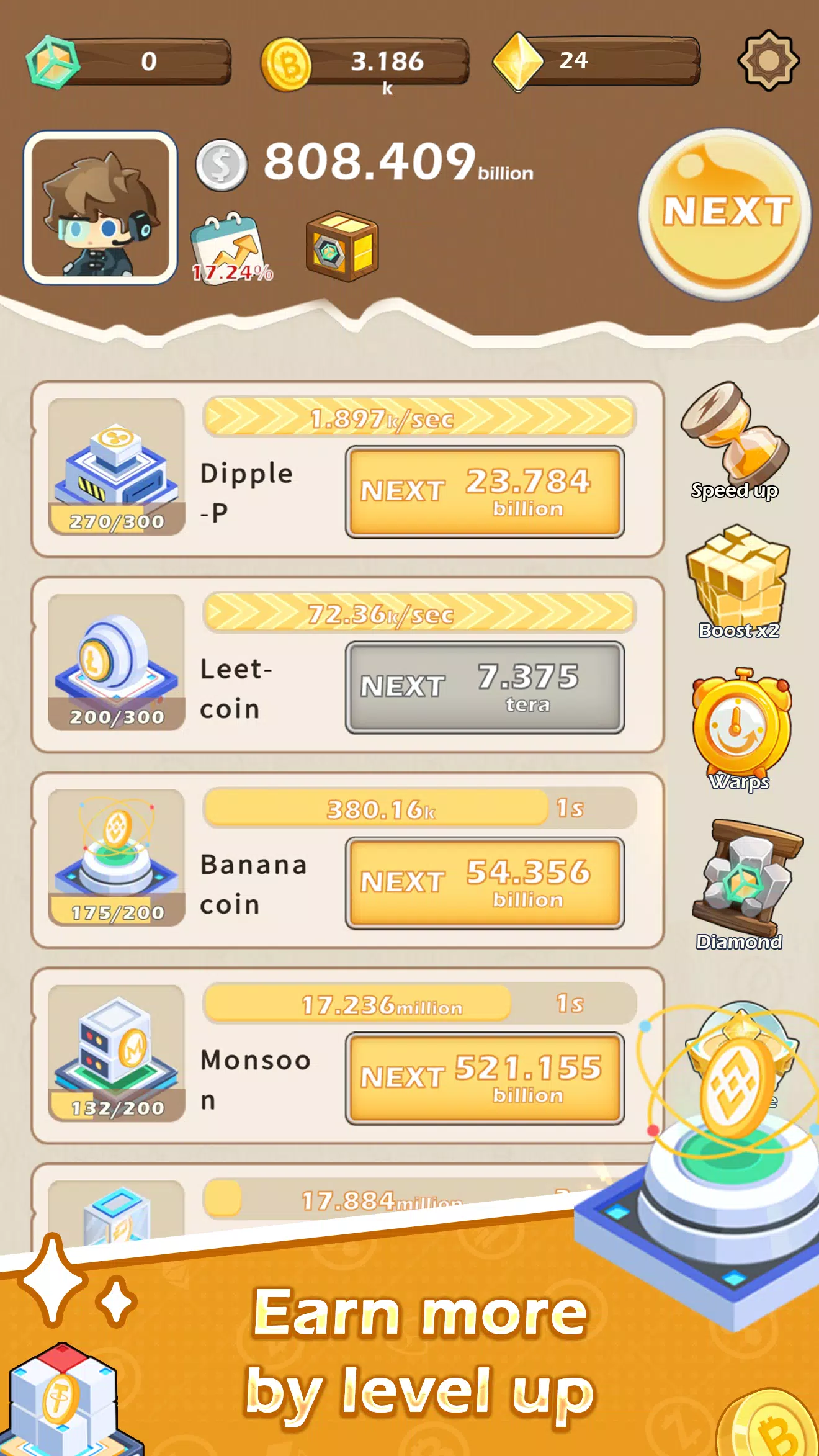 Crypto Fortune Tycoon:BTCMiner