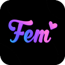 Fem 约会: 聊天, 满足 & 日期女同性恋单打 APK