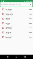 Need to Buy - Grocery List Affiche