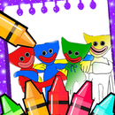 mini huggies Coloring Book-APK