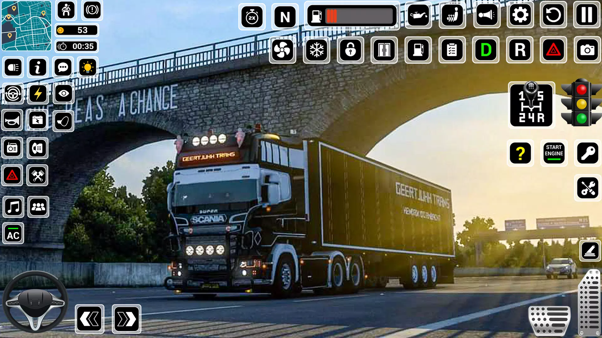 Euro Truck Sim Jogo de caminhão 3D versão móvel andróide iOS apk