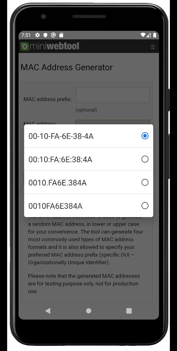 MAC Address Generator APK for Android Download