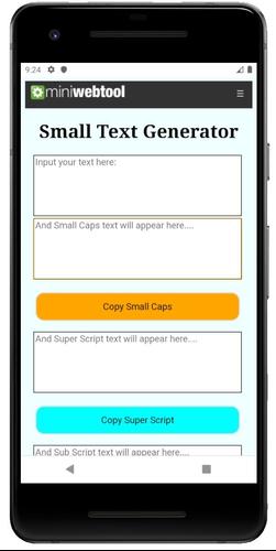 Small Text Generator For Android Apk Download
