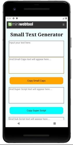 Small Text Generator APK for Android Download