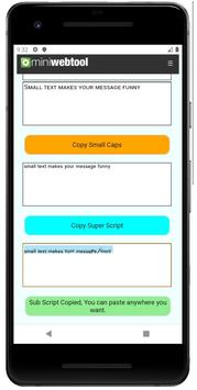 Small Text Generator Subscript