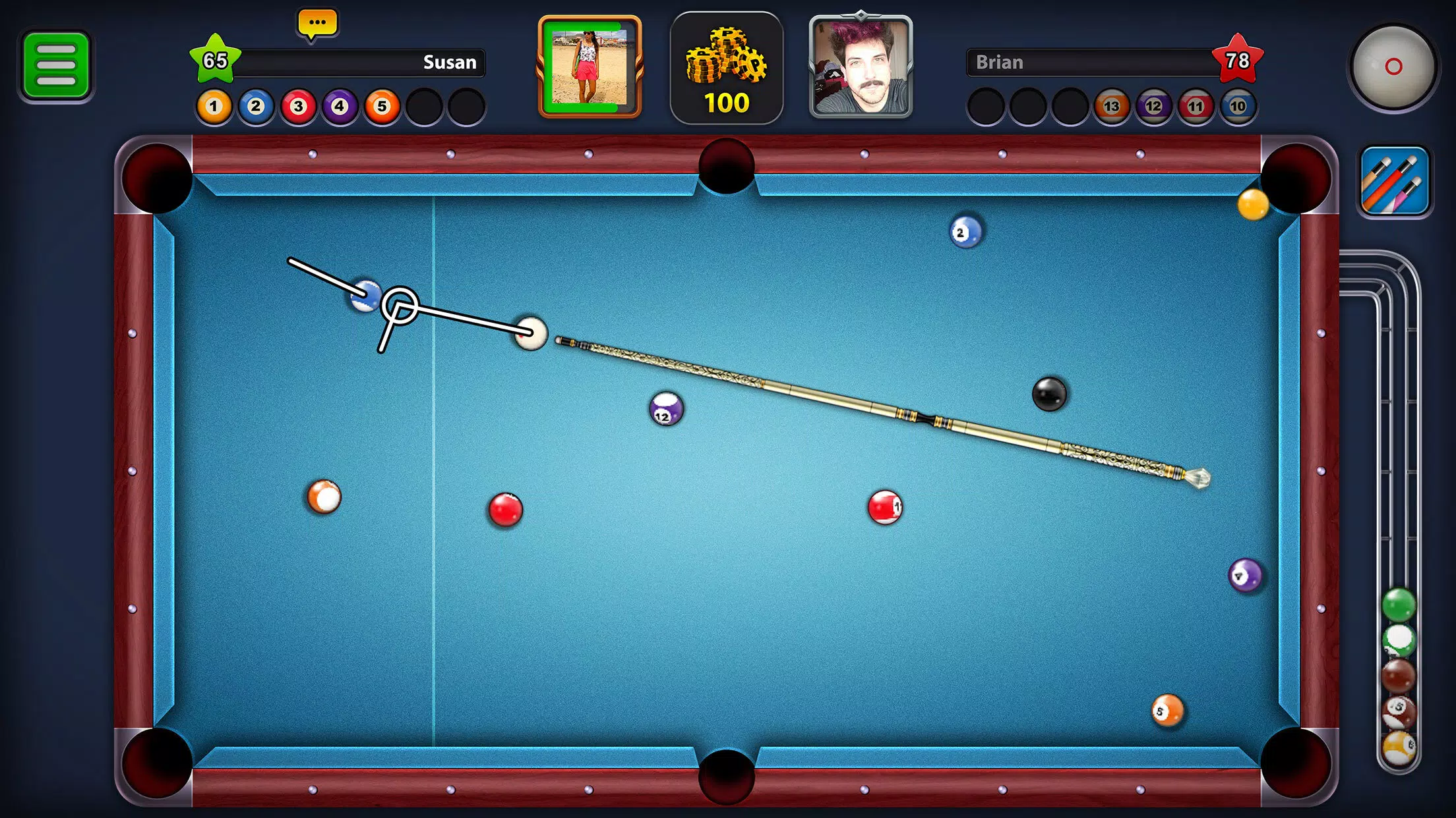 Faça download do Bola 8 De Bilhar - Snooker APK v1.1.7 para Android