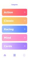 Mini Games - Action, Classic, Racing, Mind & Cards capture d'écran 2