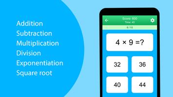 Permainan matematik syot layar 1