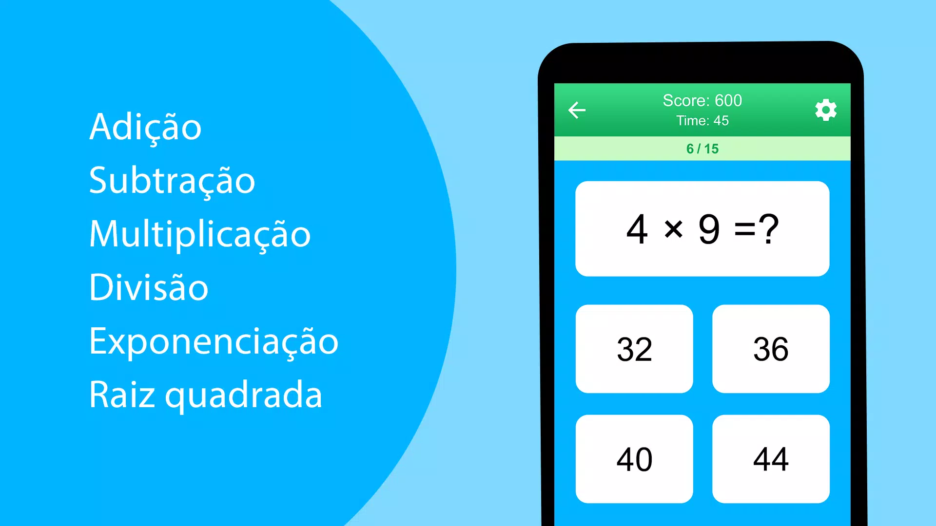 Download do APK de Teste de matemática, tabelas para Android